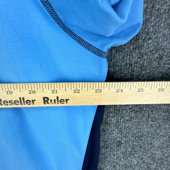 FJ Footjoy Jacket Mens Large Blue 1/4 Zip Pullover Golf Knit Stretch Long Sleeve - Picture 11 of 15